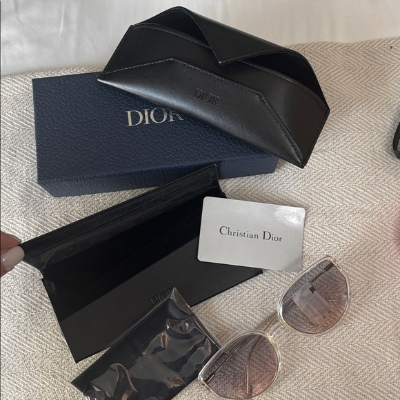 NIB Christian Dior Stellaire SOSTELL4S-900-AJ Clear frame with 2 Dior Case - Picture 6 of 8